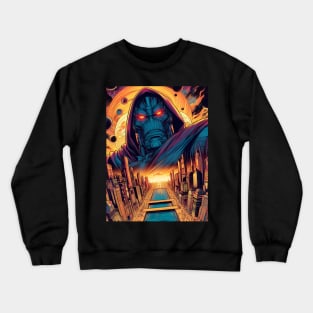 Conquer the Cosmos with Darkseid: Legendary Art and Overlord Designs Await! Crewneck Sweatshirt